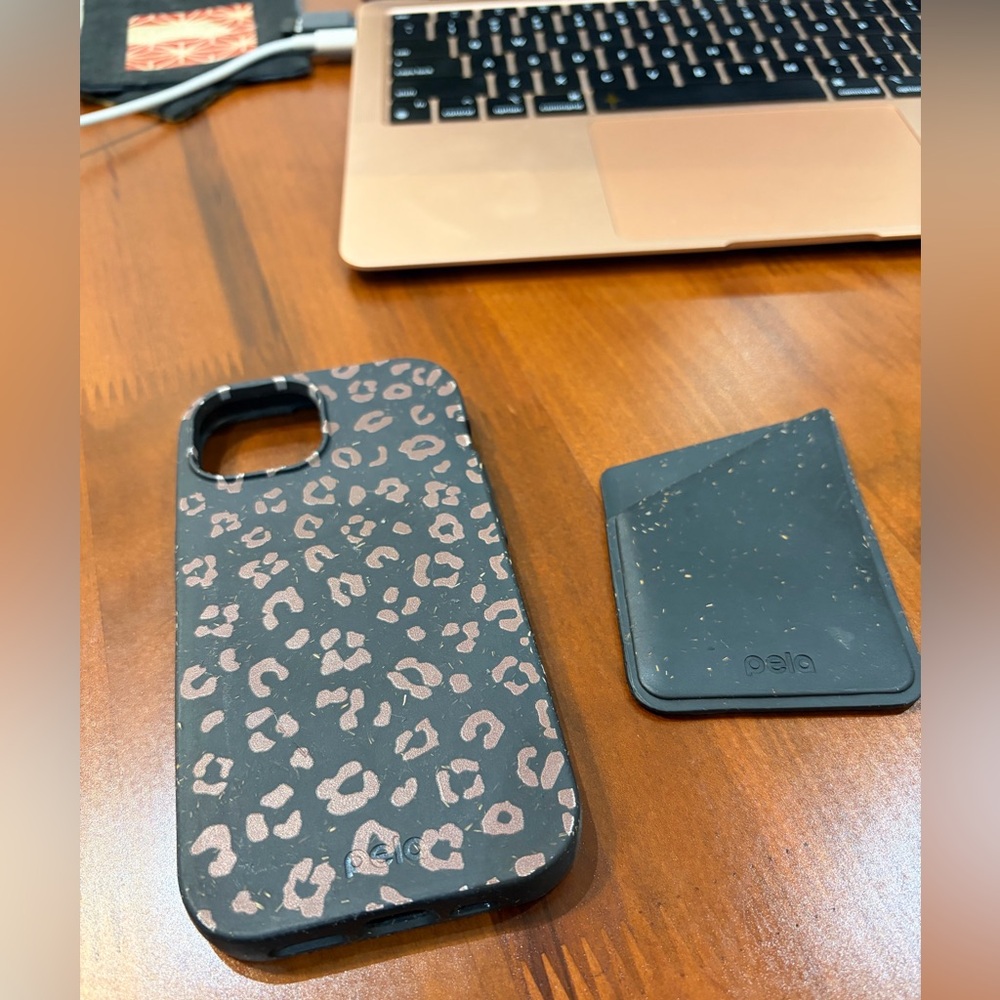 Pela Leopard Pattern IPhone 15 Case - plus card holder